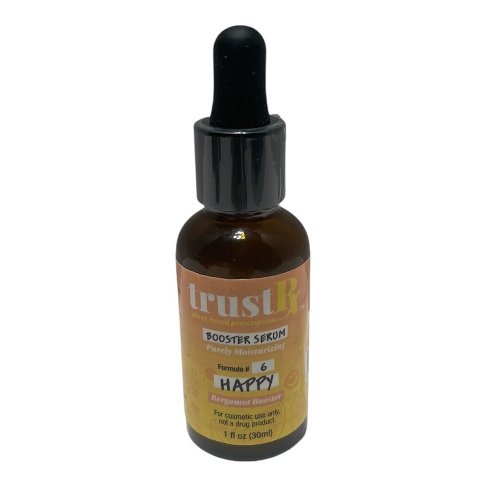 NEW TrustRx Formula #6 Happy Bergamot Booster Serum Moisturizing Skincare 1 Oz
